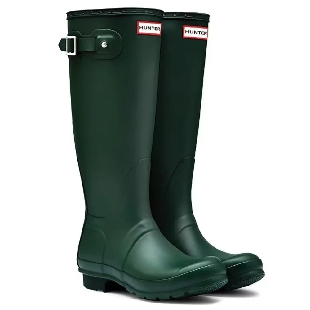Hunter- Forest Green Matte Tall Rain Boots